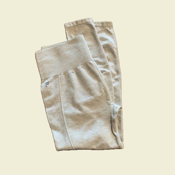 Fabletics Cream Mesh Leggings - Picture 1 of 4